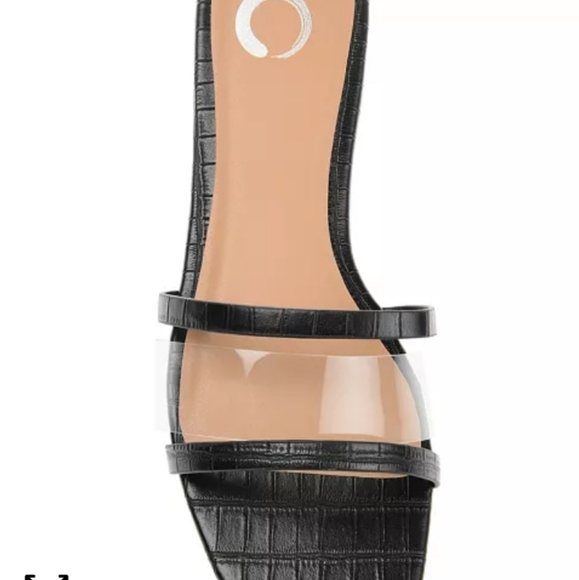 Journee Collection Ramira Slide Sandals Black -7.5 - Picture 4 of 8